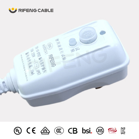 第三代2插(2P)不可拆線漏電保護插頭(防?型)