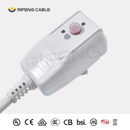 第?代3插(2P+PE)PE線可分斷漏電保護插頭
