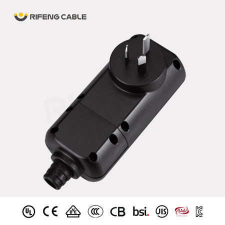 (2P+PE)插頭式(Plug-in)接地故障漏電保護插頭(?動復(fù)位)